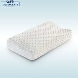 Pillow memória espuma de espuma ortopédica pescoço massageador macio fibra lenta rebote de viagem Cuidados de saúde cervical 221110