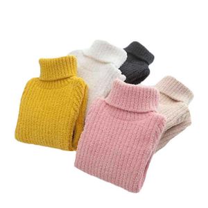 Ladka Winter Thick Warm Pullover Knitted Sweaters Solid Baby Girl Boys Clothes Snow Children's Clothing from to Years Old G220810