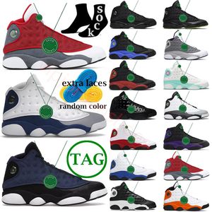 2023 Chicago UNC Navy Mens Casual Shoes Air Jumpmans 13 Sports Sneakers Jordens 13s Del Sol Black Cat Red French Blue Court Purple Red Flints