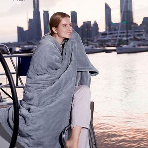 Battaniye pamuklu elektrikli battaniye daha kalın ısıtıcı kadife tek ağır termal ısıtmalı matres kupurör chaude hiver sauna yatak