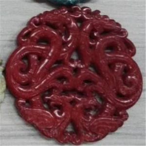 Colares pendentes 2022 Jóias diárias Escultura clássica chinês antigo vintage vermelho semi precioso Onyx contas de pedras de pedra