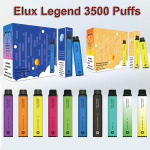 ELUX LEGEND Disposable E Cigarettes Device Kit 3500 Puffs 1500mAh Battery 10ml 2% Prefilled Pod Vape Pen 20 different flavours VS dinner lady