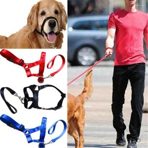 Dog Collars Training Puppy Head Collar Halter Pet Mouth Traction Set Muzzle Leash Leader No Pull Strap S-XXL