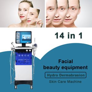 OEM Multifunktionell skönhetsutrustning 14 I 1 Diamond Peeling Hydro Microdermabrasion Oxygen Jet Aqua Facies Hud Care Cleaning Hydra Dermabrasion Facial Machine