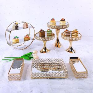 Bakeware Tools 6-8pcs Wedding Display Cake Stand Cupcake Tray Home Decoration Dessert Table Decorating Party Leverantörer
