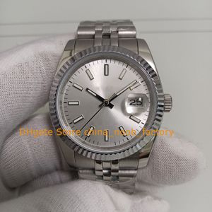 20 Mulheres de estilo com caixa relógio feminino feminino feminino Dial prateado masculino 36mm Borte de aço de aço de aço feminino automático Mechanical Mens Watches Wristwatches