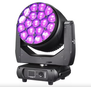 2pcs led dj beam moving head light led wash zoom 19x40w rgbw movinghead 4in1 Party disco stage lighting