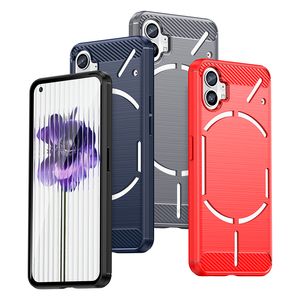 Carbon Cases For Nothing Phone 2 2A 1 Rugged Carbon Fibre Textured Wire Drawing Case TPU Cover Iphone samsung xiaomi redmi
