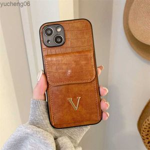 デザイナー電話ケース Iphone 14 プロマックスケース 13 12 11 Xs Xr 7 8 プラスカードバッグレザー IPhone ケース yucheng06