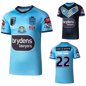 Utomhus T shirts Australien NSW Blues State of Origin Rugby Jersey Retro Hemkaptener Kör Skjorta Anpassad namn och nummer