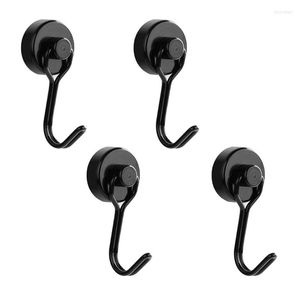 Hooks 4Pcs Swivel Swing Magnetic Powerful Strong Neodymium Storage Tools For Home Refrigerator Fridge BBQ Grill Kitchen