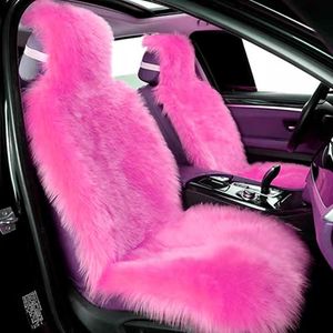 Capas de assento de carro Capas de assento de carro quente de inverno Carros de pelúcia artificial almofada de lã macio de lã Fit for Auto Truck SUV Van Hot Pink T221110