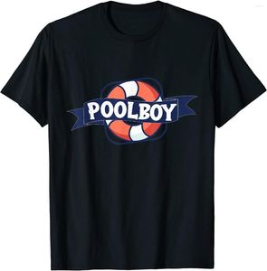 Men's T Shirts Pool Boy With Swimming Ring Outfit For Party Or Decoration T-Shirt