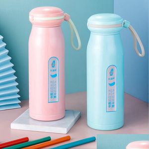 Water Bottles 13Oz Shake Vacuum Flask Kids It Become Warmer Stainless Steel Thermos Mug Coffee Bottle Drop Delivery Home Garden Kitc Dhe8S