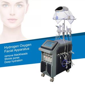 Latest 10 In 1 High Frequency Microdermabrasion Water Oxygen Hydra Microdermabrasion Aqua Peel Skin Care Facial Machine