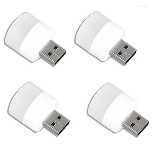 Luci notturne USB con mini lampadina a LED per camera da letto, bagno, corridoio, cucina, auto, luce bianca
