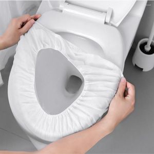 Banyo Aksesuar Seti 10 /50 PCS Taşınabilir Su Geçirmez Hame Tuvalet Koltuk Kapağı Tek Kullanımlık Seyahat / Kamp