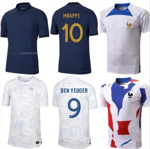 2022 2023 Maglie da calcio francese fra nce Imposta BENZEMA MBAPPE GRIEZMANN 22 23 POGBA GIROUD KANTE donna Maillot de foot equipe Maillots kit per bambini maglia da calcio Training