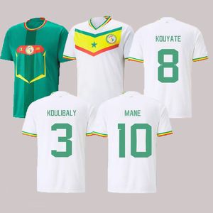 22 koszulki tee Senegal piłkarskie koszulki niestandardowe hurt022 Puchar drużyny narodowej The World Cupkoulibaly Mane Balde Diatta Maillots de Foot Shirt Football Mundur