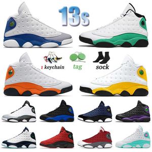 Jumpman 13 Mens Basketballs Shoes Barons Alternate French Blue Singles Day 13s Designer Sneakers Sports Women Trainers Navy Del Sol Black jo