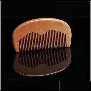 Pente descartável de madeira 110mm pente mogno sem alça combs anti estática dama de cabelo pequeno escova de cabelo em casa salão de alta qualidade 1 4hs g2 dr dhiyz