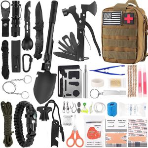 Outdoor Gadgets Survival First Aid Kit 142Pcs IFAK Molle System Compatible Gear Emergency Kits Trauma Bag for Camping Hunting Adventures 221107