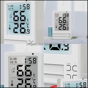 Schreibtisch-Tischuhren, multifunktionale Digitaluhr, LED-Großbild-Display, hat die Funktion von Zeit- und Datumsalarm, Innenthermometer H Dhrxf