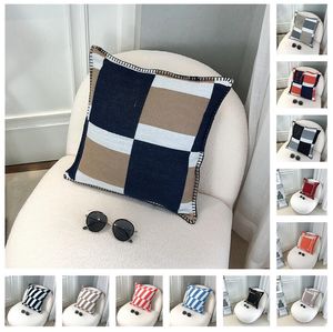 New Designer Cushion Pillow Pillowcase Letter H Print Throw Cushions Pillows Covers Home Textiles HT1734