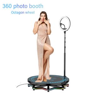 Outras Iluminação de estágio 360 Booth Máquina de rotação automática Lenta movimento Rotativo Rotativo Plataforma Selfie Eventos de vídeo de 360 ​​graus