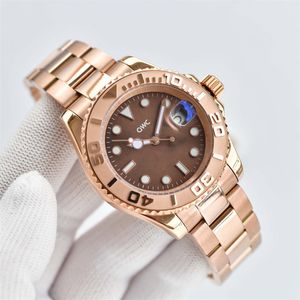 Modem￤n klockor diamant bezel dag datum guld rostfritt st￥l automatiska mekaniska armbandsur 40mm m￤n armbandsur sprots naturliga p￤rlskalar