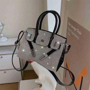 Strass Diamant Tasche Umhängetasche Damen neue Mode Schlinge eine Schulter Hand Handtaschen