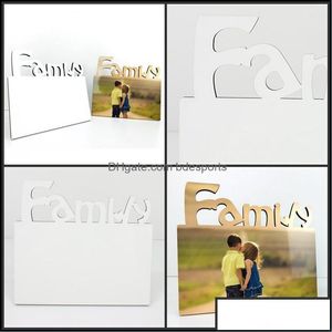 Frames And Mouldings Woodiness Sublimation Blank Frames Mdf Diy Three Nsional Hollowing Out Slate Letter Shape Laser Cutting Home Ac Dhisw