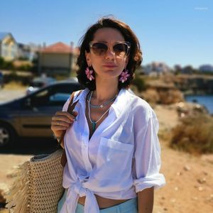 CARKO BOHO Mulheres sementes de miçangas de estilo étnico imitação multicamada pérolas de pérolas colar jóias de férias casuais de praia femme