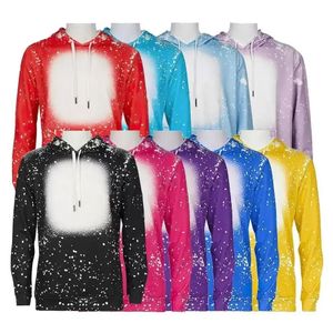 UPS New Sublimation Bleached Home Garden Kleidung Wear Sweater Garden Männer Hoodies Sweatshirts Heat Transfer Shirt Polyester T-Shirts