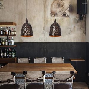 Kolye lambaları wabi-sabi restoran Led avizeler bar masa asılı ışıklar retro vintage endüstriyel stil cafe homestay tasarımcı lamba