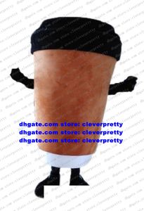 Coffee Cup Mug Tumblerful Glass Mascot Costume Adult Cartoon Character Outfit Suit Mise En Scene Beauty Parlor zx189 Free Ship