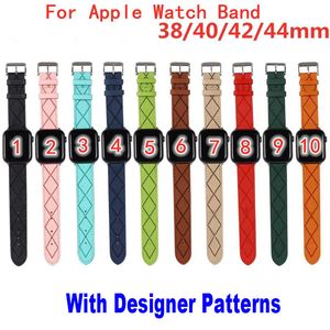 Cinturini firmati Top C per cinturino Apple Watch 38 mm 40 mm 41 mm 42 mm 44 mm 45 mm iWatch 3 4 5 SE 6 7 serie cinturini in pelle braccialetto cinturino alla moda cinturino a strisce