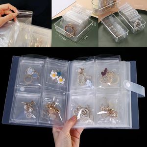 Jewelry Pouches Anti-oxidation Storage Book Bag Desktop Drawer Organizer Transparent Necklace Bracelet Ring Holder Boxes