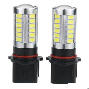 Car Bulbs 2Pcs White P13W Car High Power Led Bbs Daytime Running Lights Fog Lamps Drop Delivery Mobiles Motorcycles Lighting Accessor Dhl9P