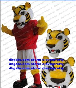 Nyutformad Tiger Mascot Costume Adult Cartoon Character Outfit Willmigerl Pting for Hire Festival Celebration ZX1524