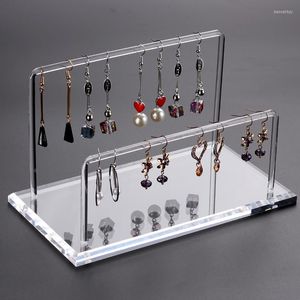 Jewelry Pouches Acrylic Earring Display Stand Holder Bracelet Hanging Organizer Jewellery Stands Necklace Case