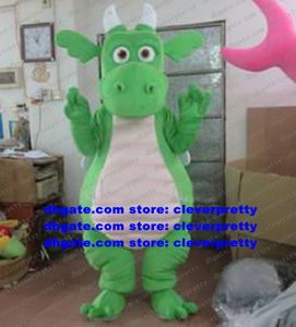 Green Stegosaurus Triceratops Dino Dinosaur Maskot Kostümü Yetişkin Karikatür Karakter Kıyafet Şirket Etkinliği Yıllık Toplantısı ZX98