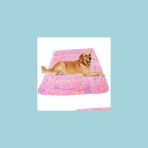 Kennels canetas manta de animais de estimação Prinha de impressão cobertas para hamster gato e cachorro lã quente lã de tapete de leito de entrega de home the garden home jardim suprimentos dhtbh