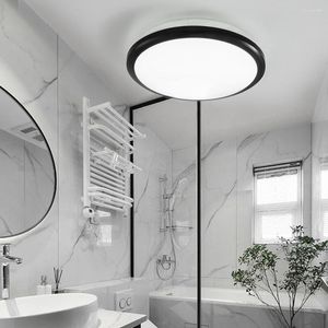 Tavan Işıkları LED lamba su geçirmez banyo yuvarlak tuvalet tuvalet 36W 6500K iç dekorasyon aydınlatma