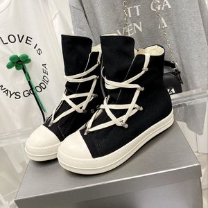 Casual Shoes Designer Canvas Spring Botas de tornozelo Rick Mulheres respiráveis botas