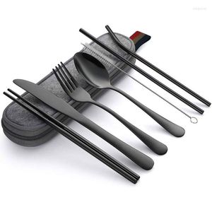 Dinnerware Sets Stainless Steel Cutlery Housewares Kitchen Utensils Set Fork Spoon Knife Flatware Kitchenware Forks Tableware Spoons