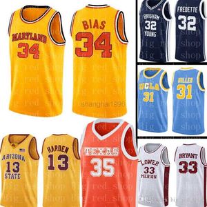 College Basketball Wears Maryland University Jersey 34 Len Bias baskettröjor Mens NCAA Wholesale