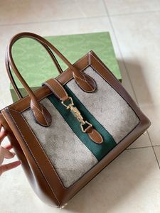 Lüks Tasarımcılar Çanta Tote Omuz Debriyaj Çantaları Crossbody Alışveriş Torbası Orijinal Deri Top Tales Müşteri Çanta Cüzdanı Jackie 1961 Tote Web ile