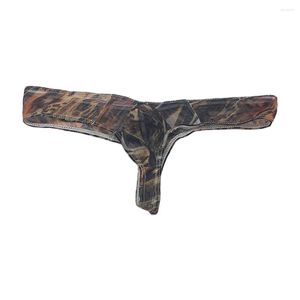 Mutande Bugle Pouch Perizoma Uomo Sexy Slip stampati Intimo a rete G-String Pantaloncini traspiranti Mutandine bikini A50