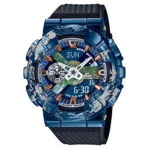 Relógio esportivo digital de quartzo masculino GM110 Relógio de choque original Função completa LED Liga Dial Hora mundial Série Oak